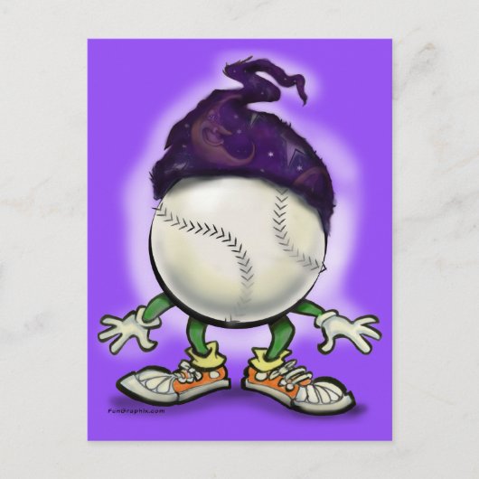Softball-wizard Briefkaart (Voorkant)