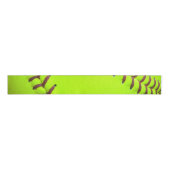 Softball Yellow Fast Pitc 3-inch breedkorrelig lin Grosgrain Lint (Voorkant)