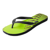 Softball Yellow Fast Pitch 8U 10 Flip Flop Sandals (Schuin)