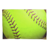 Softball Yellow Fast Pitch 8U 10U 12U-draagtas Kussensloop (Voorkant)