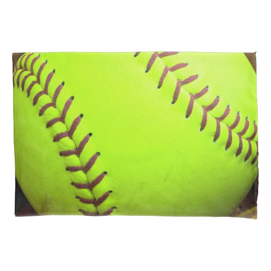 Softball Yellow Fast Pitch 8U 10U 12U-draagtas Kussensloop (Voorkant)