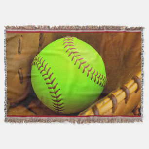 Softball Yellow Fast Pitch 8U 10U-breedband Deken