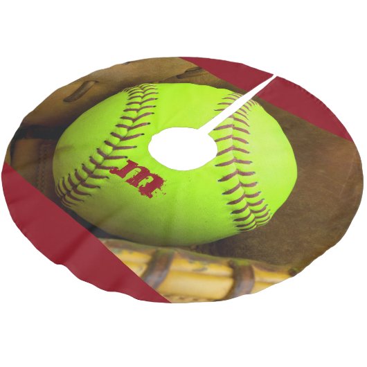 Softball Yellow Fast Pitch 8U kerstboomrok Kerstboom Rok (Gekanteld)
