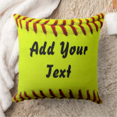 Softball Yellow Softball Sportteam coach Kussen (Deken)