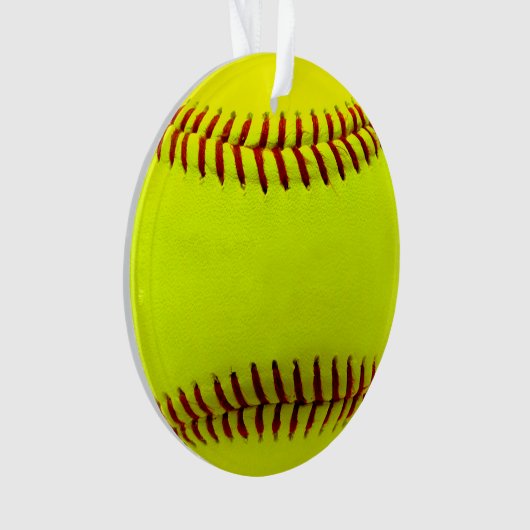  Softball Yellow Team Ornament (voorkant)