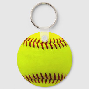  Softball Yellow Team Sleutelhanger
