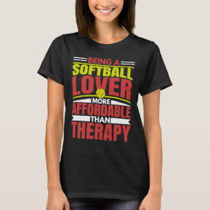 Softball zijn is de grafische kaart van de speelgo t-shirt