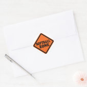 Softball Zone Road Sign Ronde Sticker (Envelop)
