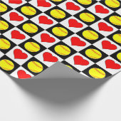 Softballen en de Speler van de Zachtheek van het h Cadeaupapier (Hoek)