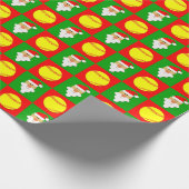 Softballen en Kerstmis met Santa Softball Cadeaupapier (Hoek)