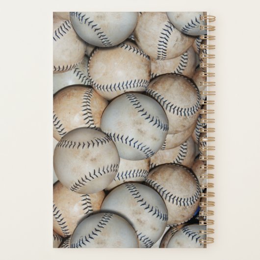 Softballs / honkballen planner (Achterkant)