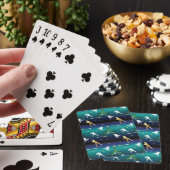 Softbalmeisjes Kerstmis honkbal Pokerkaarten (Insitu)