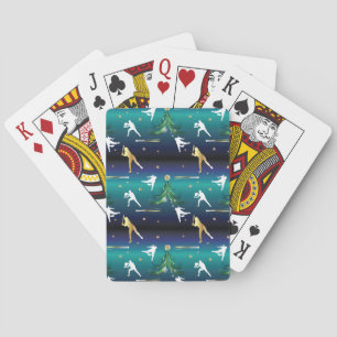 Softbalmeisjes Kerstmis honkbal Pokerkaarten
