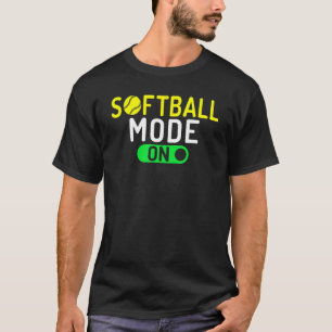 Softbalmodus Aan Softbal T-shirt