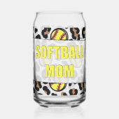 Softbalmoeder Blikvorm Glas (Links)