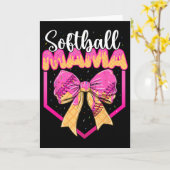 Softbalmoeder Drip Ijs Drip Strooi Mama Boog Kaart (Gele Bloem)