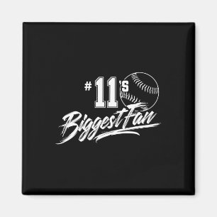 Softbalmoeder Nummer 11's Grootste Fan Vader Broer Magneet