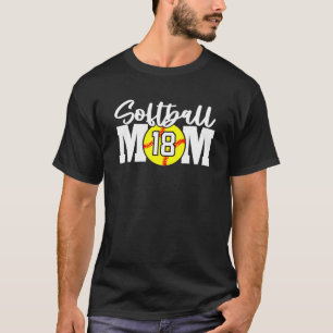 Softbalmoeder Nummer T-shirt