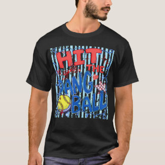 Softbalmoeder Slaat Die Bal Leuk Whimsical T-shirt