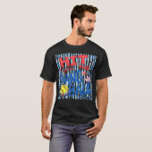 Softbalmoeder Slaat Die Bal Leuk Whimsical T-shirt (Voorkant volledig)