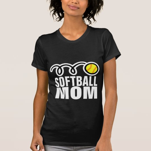 Softbalmoeder t-shirt voor vrouwen (Voorkant)