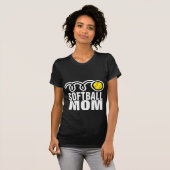 Softbalmoeder t-shirt voor vrouwen (Voorkant volledig)