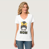 Softbalmoeder Wanboel Softbal Leven Moeder T-shirt (Voorkant volledig)