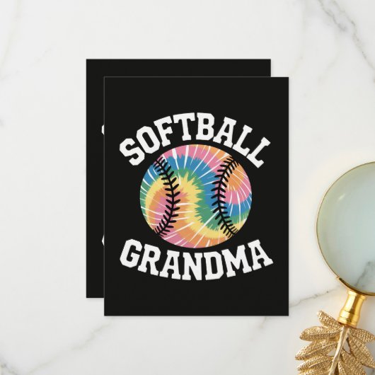 Softbaloma Bedankkaart (Voorkant / Achterkant in situ)