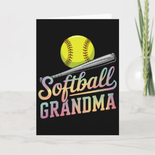 Softbaloma oma Softbalspeler Speldag Moeders Kaart