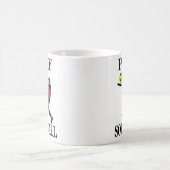 Softbalspeler speelt softbal koffiemok (Center)