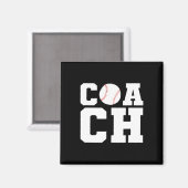 Softbalteam Softbalcoach voor mannen  Magneet (Voorkant / Achterkant)