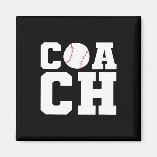 Softbalteam Softbalcoach voor mannen  Magneet (Voorkant)
