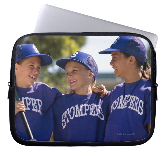 Softbalteamgenoten Laptop Sleeve (Voorkant)