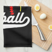 Softbalteamspeler VOEG NAAM TOE Gepersonaliseerd Theedoek (Quarter Fold)