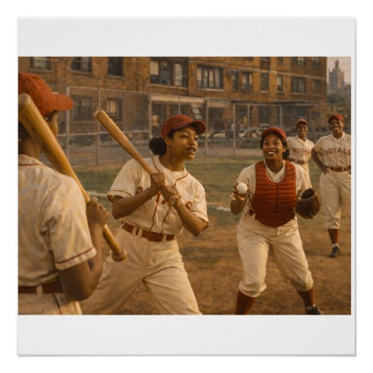 Softbalwedstrijd Opwarmen Perfect Poster (Voorkant)