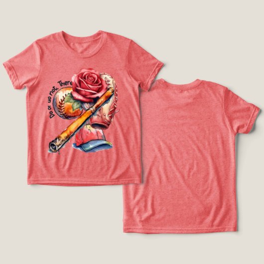 Softbalzomer Tri-Blend Shirt (Ontwerp Voorkant & Achterkant)