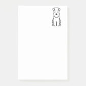 Softcoated Terrier Dog Cartoon Post-it® Notes (Voorkant)