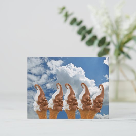 Softeis Briefkaart (Staand voorkant)