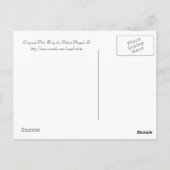 Softest Irises Floral Waterverf Briefkaart (Achterkant)