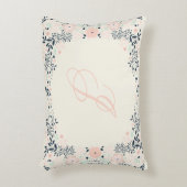 Softest Monogram | Floral Personal Custom Accent Kussen (Voorkant(Verticaal))