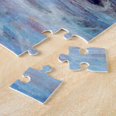 Softest Serenade - Paarse Abstracte cirkels Kunst Legpuzzel (Zijkant)