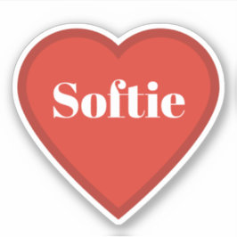 Softie Heart Sticker - Herkenbare Mood Sticker