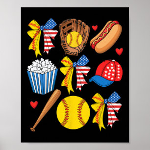 Softll 4 juli Coquette Boog Vrouwen Meisjes Softll Poster