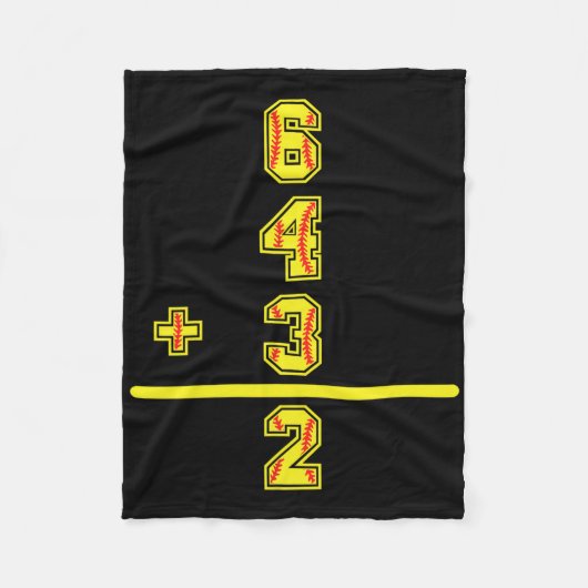 Softll 6 4 3 Dubbele Spel Beurt Twee Fleece Deken (Voorkant)