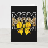 Softll Bow Women For Softll Leopard Mom Mothers Da Kaart (Voorkant)