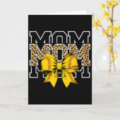 Softll Bow Women For Softll Leopard Mom Mothers Da Kaart (Gele Bloem)