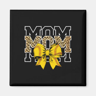 Softll Bow Women For Softll Leopard Mom Mothers Da Magneet