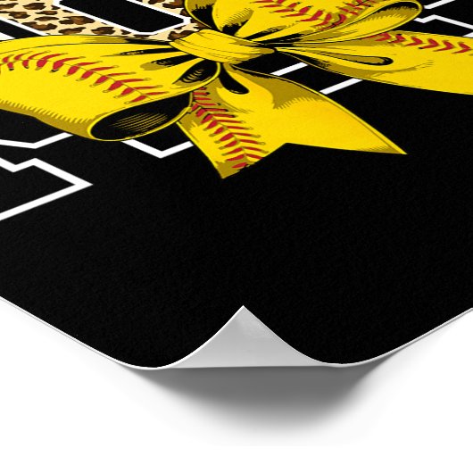 Softll Bow Women For Softll Leopard Mom Mothers Da Poster (Hoek)