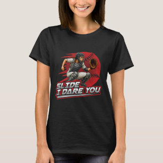 Softll Catcher Slide Ik daag je uit Strong Girl De T-shirt