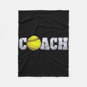 Softll Coach Coaching Istant Coach Softll Team Men Fleece Deken (Voorkant)
